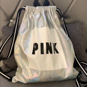 Pink // Vs Holographic sling bag